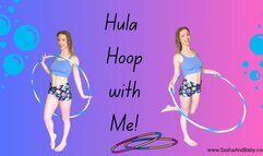 Hula Hoop Flow Art Vlog with Cute Fitness Girl with Abs SFW Solo Athletic Female