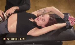 Venera - First Time Upper Body Tickling in Stocks (FULL HD MP4)