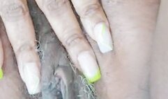 Dat grey hair pussy in ya face after cumming