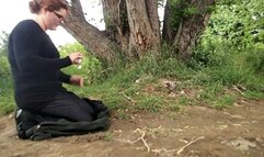 An outdoor anal probing