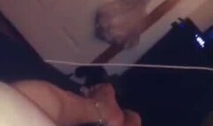 Filmed with his wife Christina