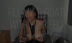 Fill my throat with your BBC