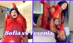 That's My Man! Sofia and Yesenia find out they are dating the same guy and the thighs come out ot squeeze the other into submission