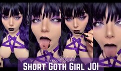 Short Goth Girl JOI