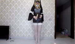 Dirty Nun Gets Anal Fucked and Gift!