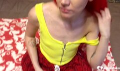 Redhead girlfriend gets bonked hard in doggy