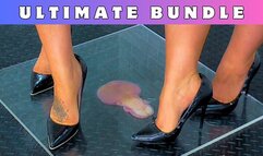 * EXTREME * Crushing Your Cock & Balls Under Plexi & Our Work Stilettos - 181 Ultimate Bundle - HUGE DISCOUNT!!! - Goddess Amber - Miss Lucy - Trample Trampling CBT Ballbusting Crushing Crush