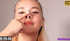 Amazing Nose Play - 4K MP4