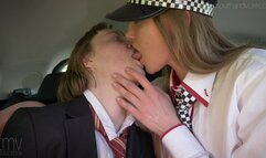The Policewoman & The Schoolgirl (FF Kissing)