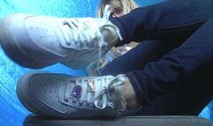 My Sexy Jewelled Nike AF1 Sneakers (mkv)