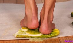 Bare Heel Crush - Food Crushing - HD MP4