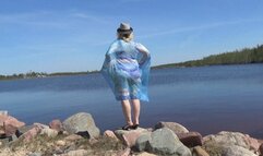 Funny swimsuit on a juicy blonde MILF