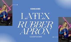 countdown in latex and rubber apron