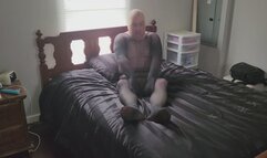 Black pantyhose encasement play and masturbation!