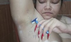Armpits shave fetish