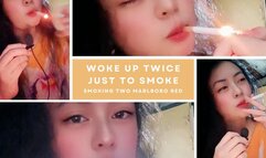 Woke Up Twice Just to Smoke - Smoking Two Marlboro Red Audible