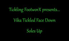 Vika Tickled Face Down Soles Up
