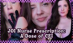 Nurse in Latex and Heels Edging Jerk Off Instruction and CEI