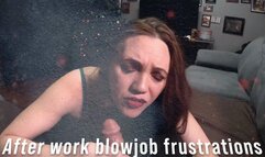 Eves after work flaccid dick blowjob 2
