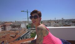 Solesmad on the Rooftop teasing Joey`s feetgirls with a Footjob