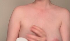 Wet and super super oily tits !