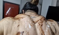 FBB sugar attack hungry candy eating female muscular body full of chocolate grunting wife back traops muscular finfering solo big clit horny full of dirty food