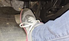 Short drive in worn nikes