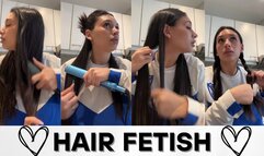 Styling my hair with love