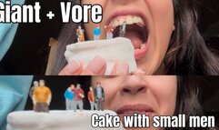Little men on my cake Giants + vore