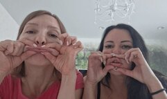 LIP STRETCHING AND BIG FISH LIPS TOGETHER M