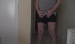 John is Peeing in his Underwear in the Bedroom