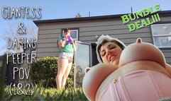 Giantess and daring peeper BUNDLE DEAL