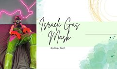 gasmask israeli and rubber suit