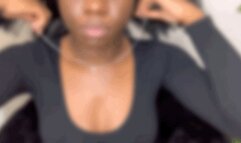 Trying on Choker Necklaces