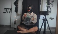 First Time on Latex Stockings!