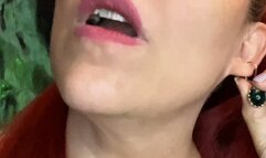 Trying on Light Pink and Aqua Green Earrings 6 13 25