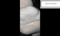 Delicious Hanes Socked feet get tickled