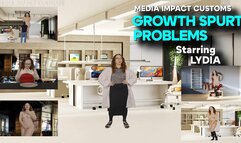 Growth Spurt Problems - Lydia Vengence - Giantess - nylons - shoe break - gloves - HD Version