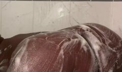 solo ssbbw curvy milf pussy spreading during shower scene