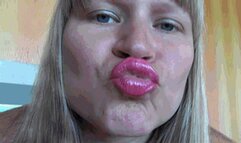 Full rounded pouts - almost lip-smelling-ish F