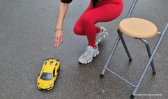 buttcrush and toycar crush with cute nike shox