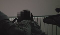 Blowjob and Riding Hubby in the dark by the ocean