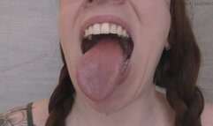 Glasses & Gape: 11-min Dental Speculum-Stretched Drool Session