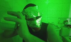 Self gagged ball gag and tape