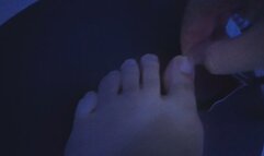 Trimming my toe nails