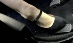 Becky Speeds HARD in Mary Jane Heels