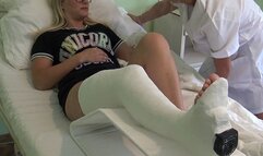 Rencsike in the hospital room