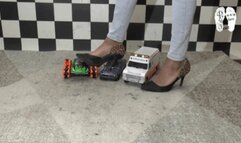 Cars under merciless High Heels
