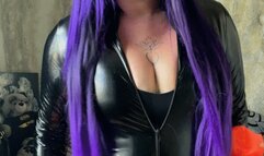 girl in latex costume b2p glove