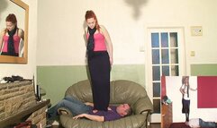 Sophie Walks All Over Her Slave With Her Flat Sandals